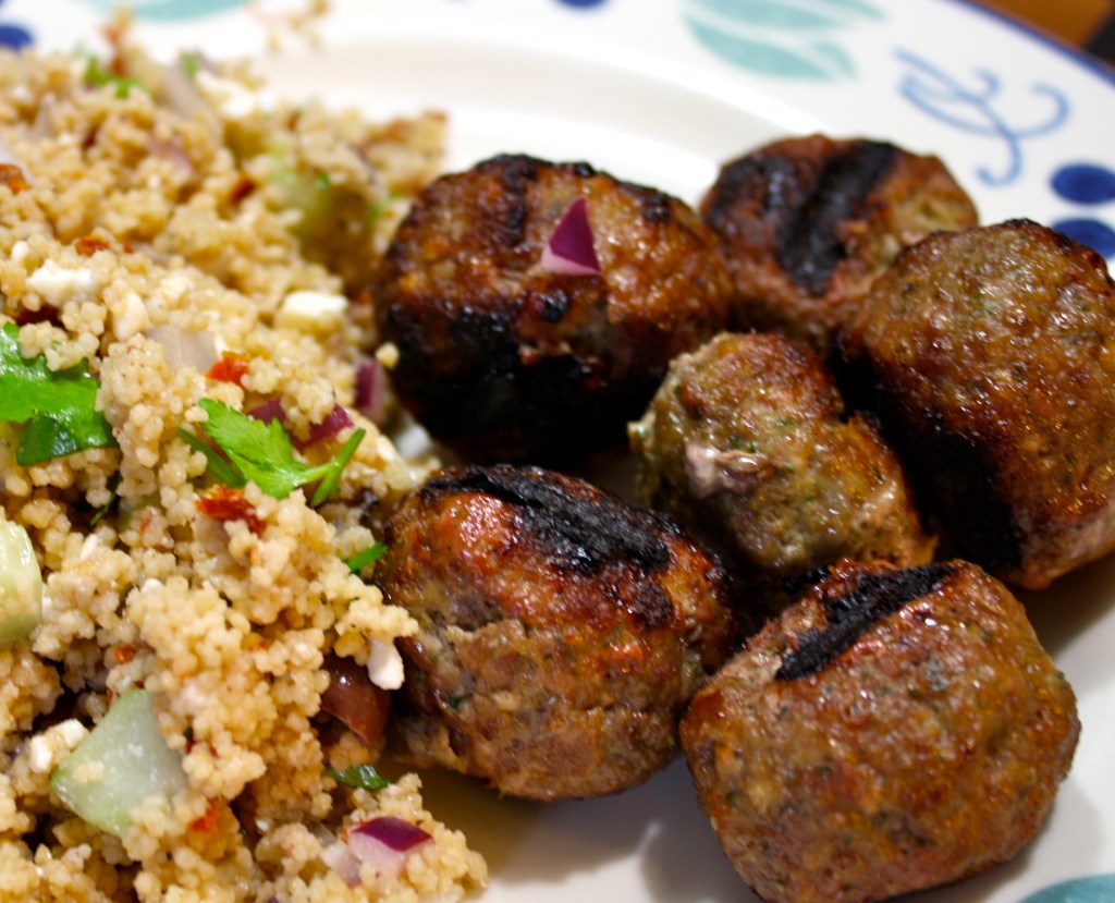 Grilled Meatballs with Fresh&nbsp;Herbs