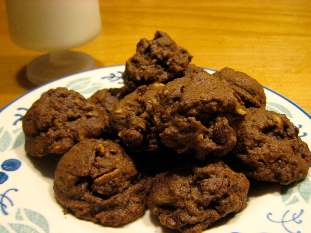 Double Chocolate Hazelnut&nbsp;Cookies