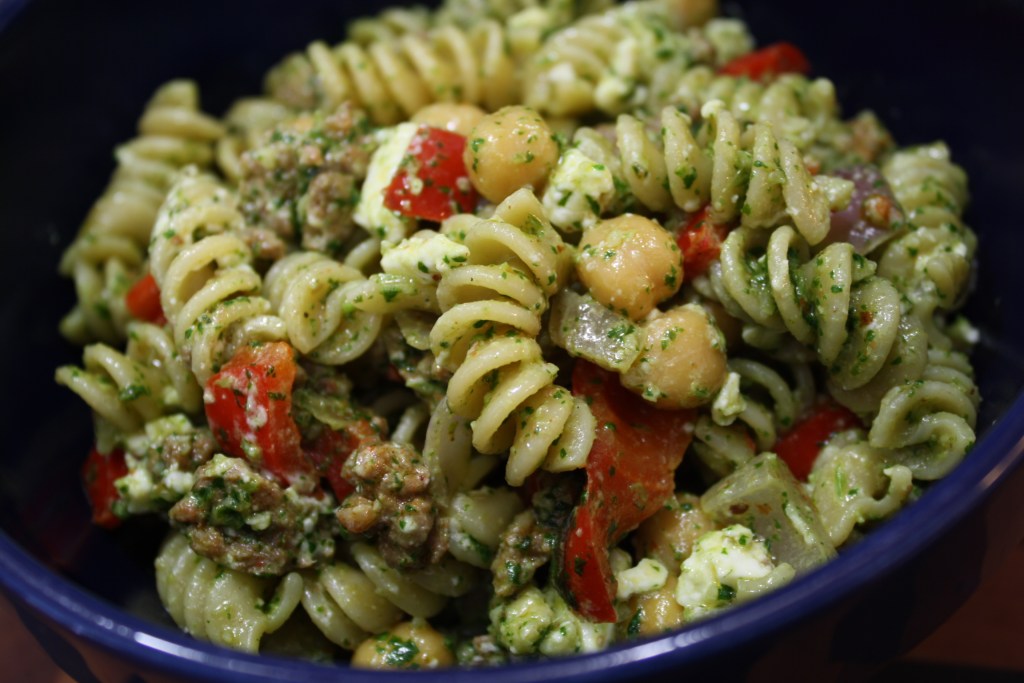 Chorizo with Cilantro Pesto&nbsp;Pasta