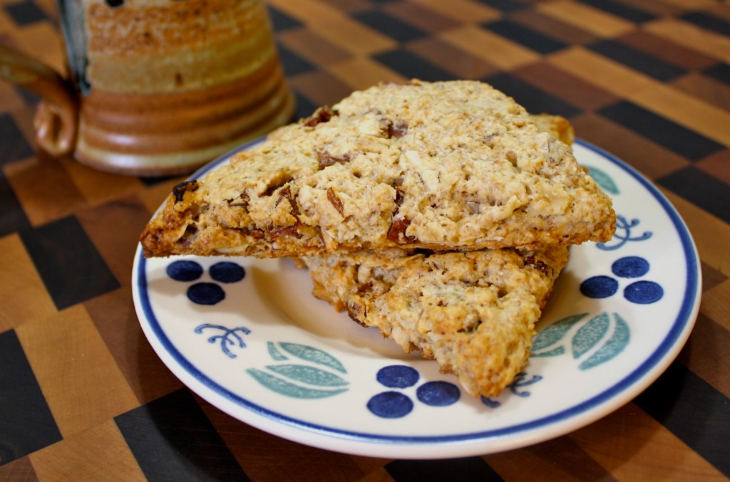 Peach-Almond Oatmeal Scones