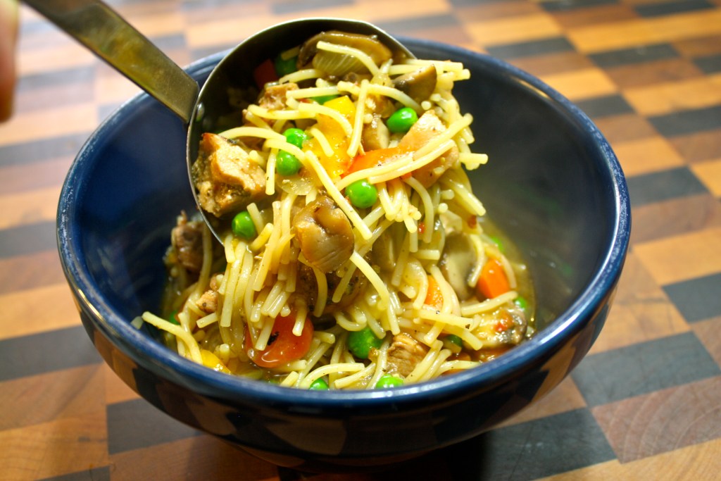 Grilled Chicken Noodle Soup-ditch the canned&nbsp;stuff!