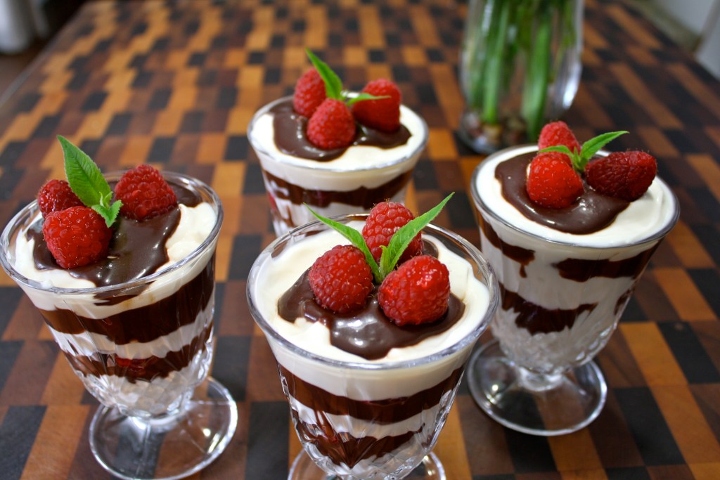 Dark Chocolate Bergamot sauce for Raspberry Yogurt&nbsp;Parfait
