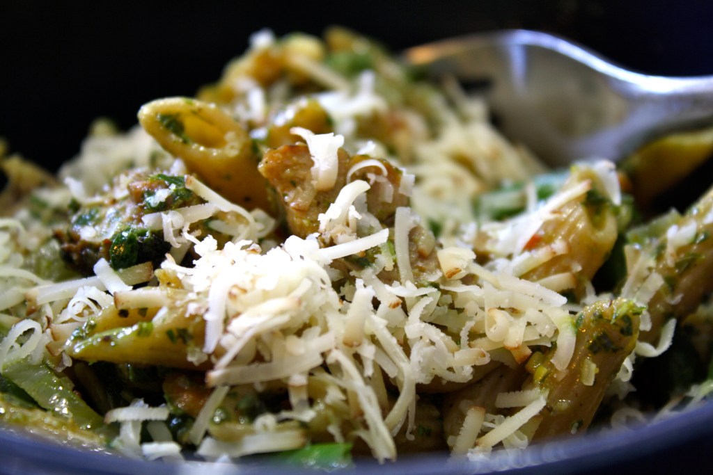 Pasta with Tarragon Mint Sauce and Summer&nbsp;Vegetables
