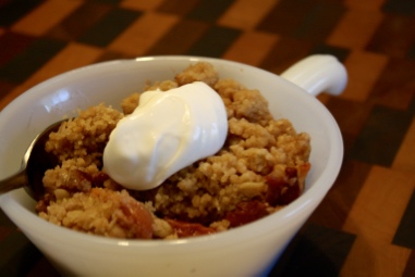 Indian Spiced Peach&nbsp;Crisp